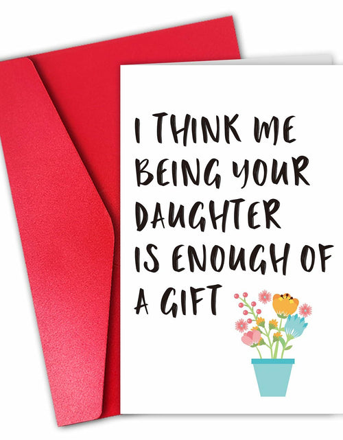 Load image into Gallery viewer, CSMOSJgreetings Mothers Day Card from Daughter Cheeky Gift Color #1
