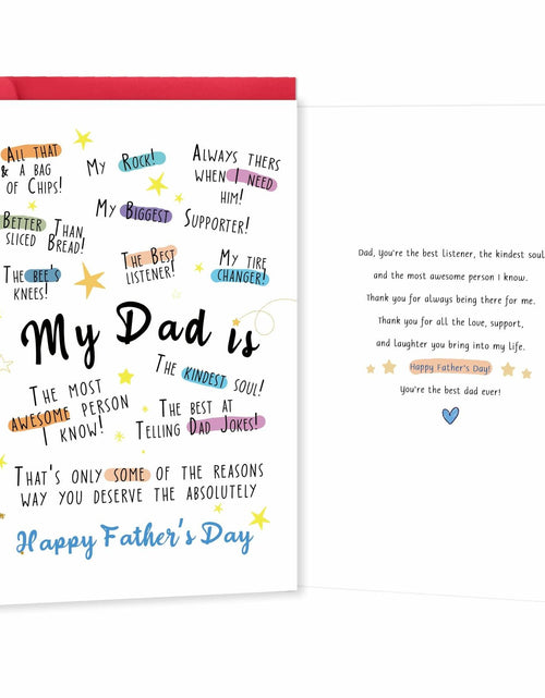 Load image into Gallery viewer, IDU Funny Fathers Day Card for Dad Humorous Gift from Kids Color ZN169
