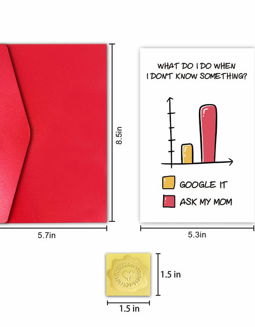 Load image into Gallery viewer, CSMOSJgreetings Funny Mothers Day Card for Mom from Son Daughter Color #13

