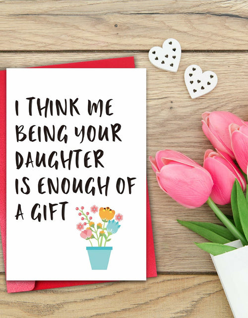 Load image into Gallery viewer, CSMOSJgreetings Mothers Day Card from Daughter Cheeky Gift Color #1
