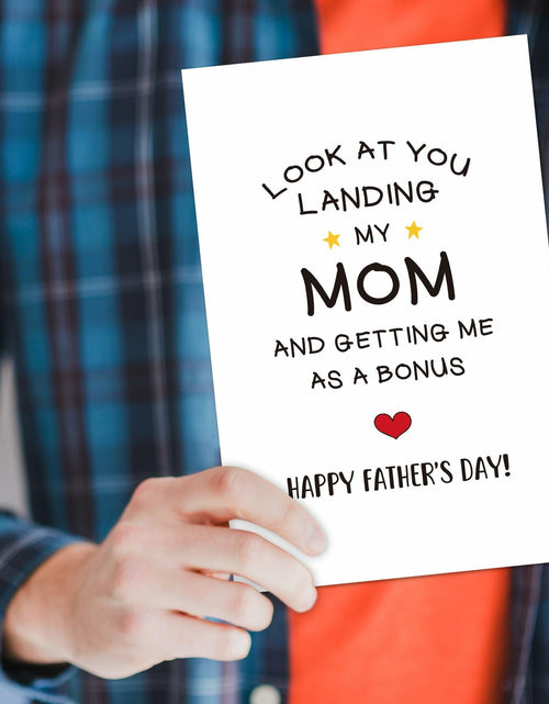Load image into Gallery viewer, Heyshoo Funny Stepdad Father's Day Card Humor Bonus Dad Gift
