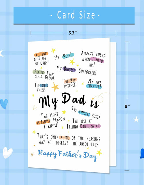 Load image into Gallery viewer, IDU Funny Fathers Day Card for Dad Humorous Gift from Kids Color ZN169
