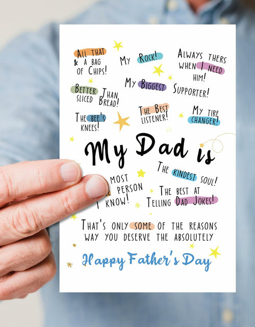 Load image into Gallery viewer, IDU Funny Fathers Day Card for Dad Humorous Gift from Kids Color ZN169
