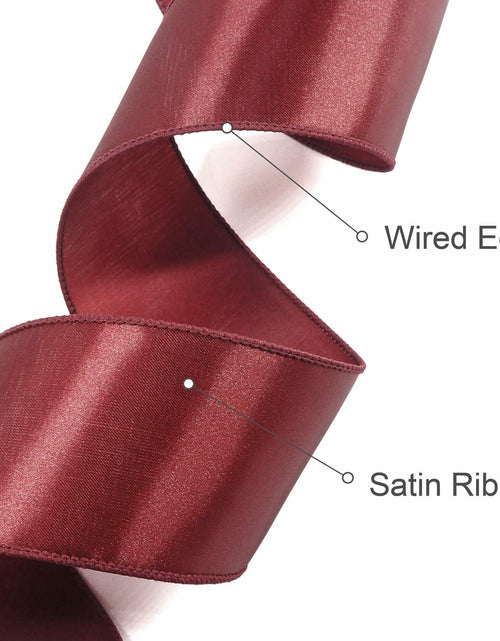 Load image into Gallery viewer, Traico 1.5" Navy Blue Satin Wired Ribbon 20 Yards for Christmas Wedding
