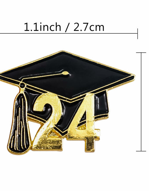 Load image into Gallery viewer, GraduationMall 2024 Graduation Cap Lapel Pin Souvenir Badge 1 Piece
