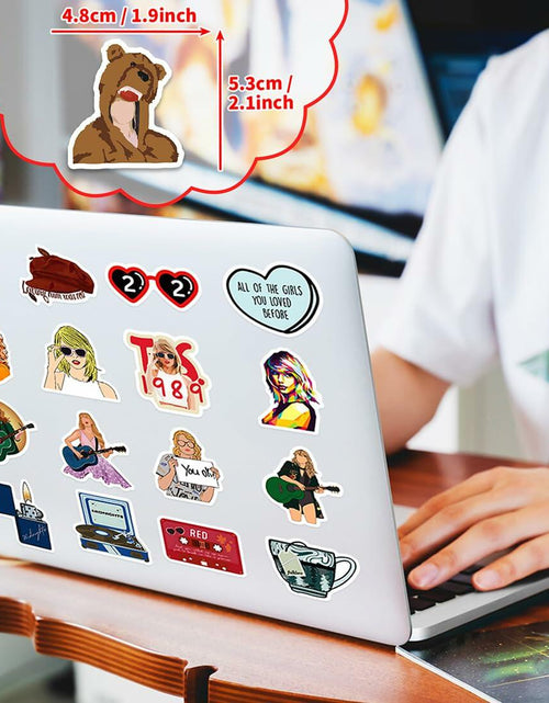 Load image into Gallery viewer, Kiislee 100 Popular Music Stickers Pop Singer Album Vinyl Multi-color
