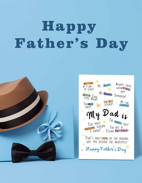 Load image into Gallery viewer, IDU Funny Fathers Day Card for Dad Humorous Gift from Kids Color ZN169
