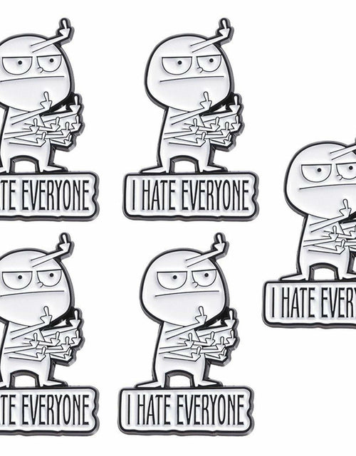 Load image into Gallery viewer, XMTYQ Funny Sarcastic Enamel Pins Set 5pcs Humor Brooch Collection
