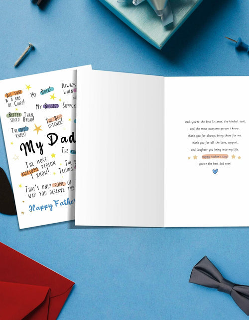 Load image into Gallery viewer, IDU Funny Fathers Day Card for Dad Humorous Gift from Kids Color ZN169

