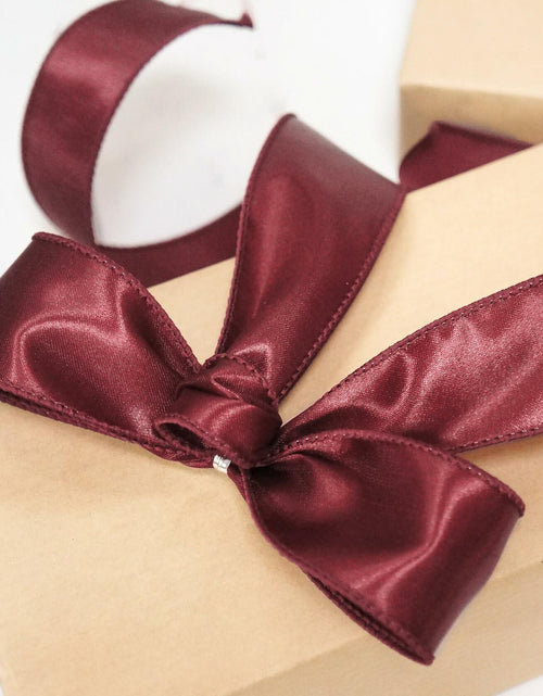 Load image into Gallery viewer, Traico 1.5" Navy Blue Satin Wired Ribbon 20 Yards for Christmas Wedding
