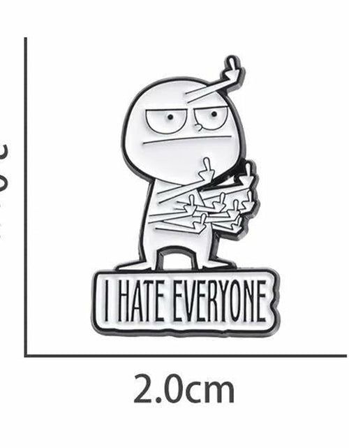 Load image into Gallery viewer, XMTYQ Funny Sarcastic Enamel Pins Set 5pcs Humor Brooch Collection
