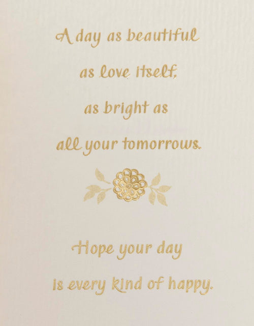 Load image into Gallery viewer, Hallmark Wedding Card Mr. &amp; Mrs. Elegant Design with Envelope
