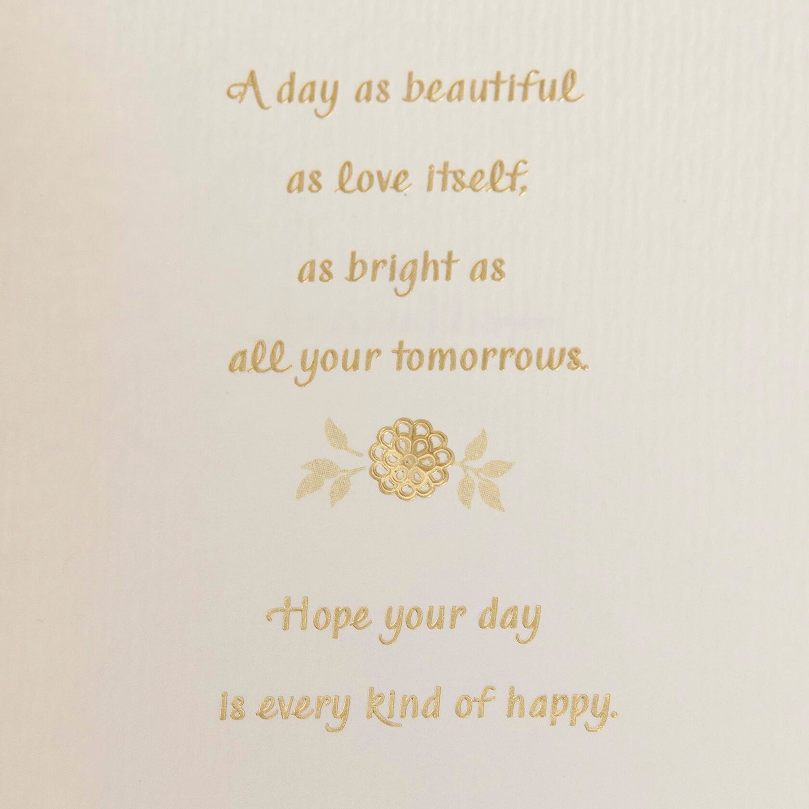Hallmark Wedding Card Mr. & Mrs. Elegant Design with Envelope
