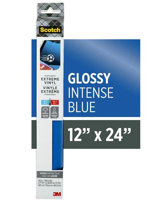 Load image into Gallery viewer, Scotch Extreme Premium Vinyl 12x24in Intense Blue Outdoor Automotive
