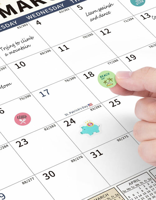 Load image into Gallery viewer, EYROZILL 2025-2026 Wall Calendar 17x22 Large Monthly Vertical 18 Month
