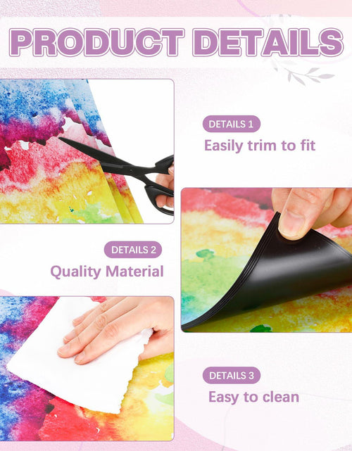 Load image into Gallery viewer, Nuanchu Magnetic Locker Wallpaper 12x12in 6pcs Colorful Waterproof Trimmable
