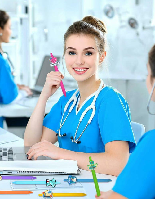 Load image into Gallery viewer, BAISDY 10pcs Nurse Pens Cute Nursing Student Essentials Black Ink
