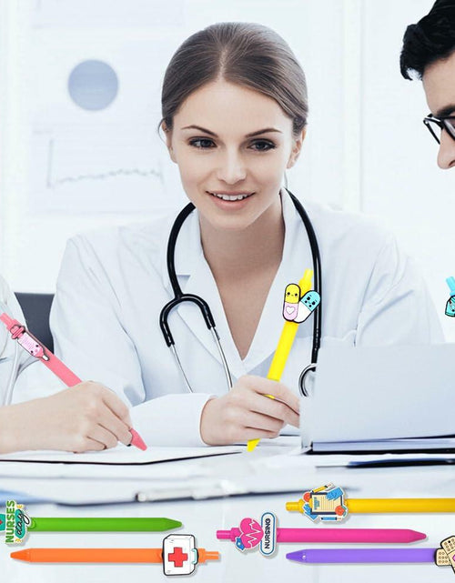 Load image into Gallery viewer, BAISDY 10pcs Nurse Pens Cute Nursing Student Essentials Black Ink
