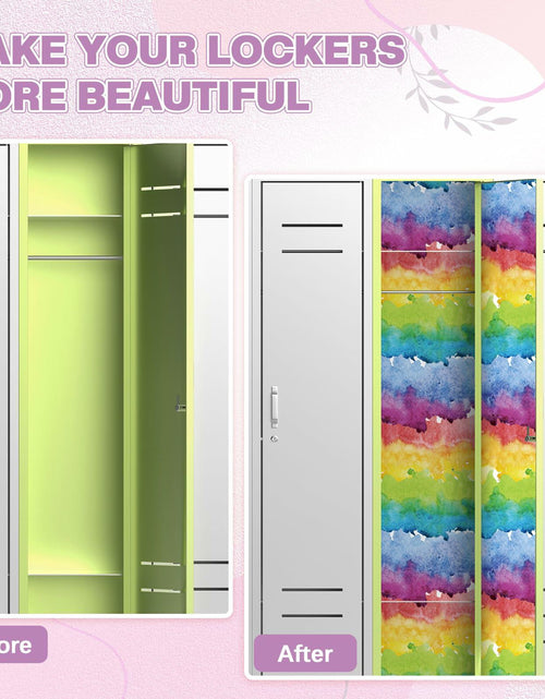 Load image into Gallery viewer, Nuanchu Magnetic Locker Wallpaper 12x12in 6pcs Colorful Waterproof Trimmable
