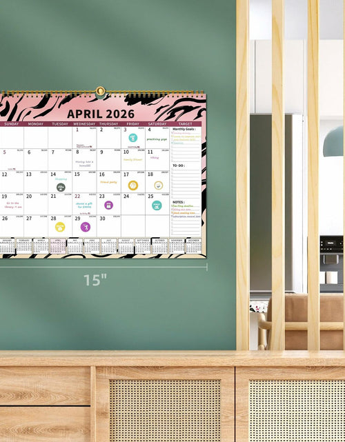 Load image into Gallery viewer, EYROZILL 2025-2026 Wall Calendar 17x22 Large Monthly Vertical 18 Month
