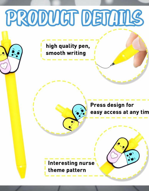 Load image into Gallery viewer, BAISDY 10pcs Nurse Pens Cute Nursing Student Essentials Black Ink
