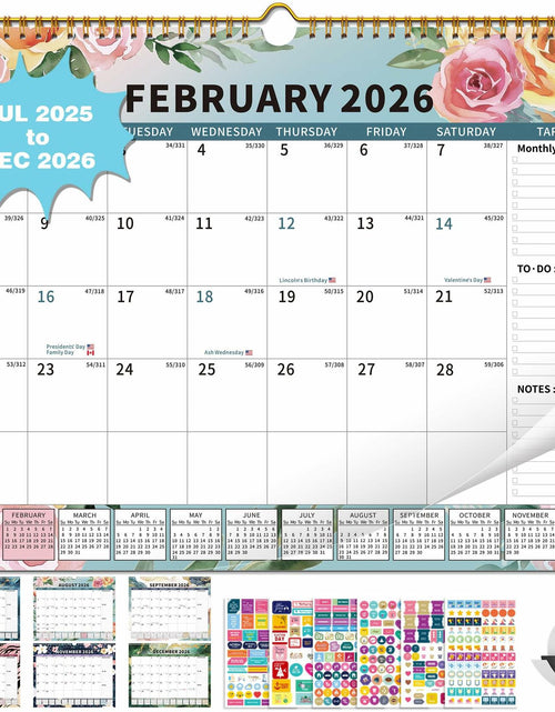 Load image into Gallery viewer, EYROZILL 2025-2026 Wall Calendar 17x22 Large Monthly Vertical 18 Month
