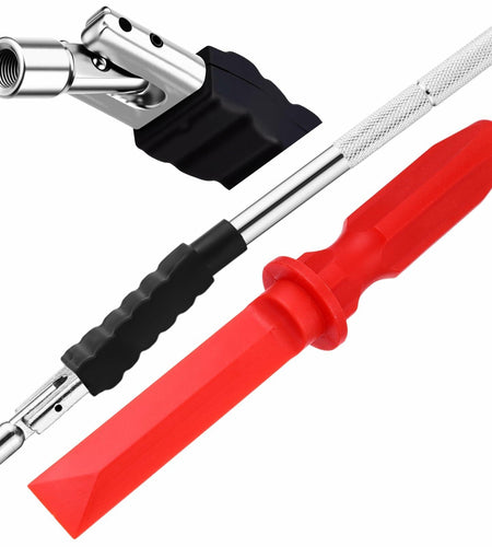 Tallew 2 Pcs Tire Valve Stem Puller & Scraper Tool Set with Rubber Boot