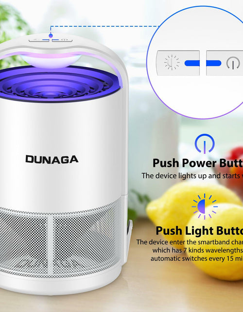 Load image into Gallery viewer, DUNAGA Fly Traps Indoor with 10 Sticky Glue Boards White Bug Zapper
