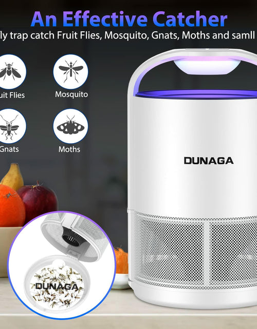 Load image into Gallery viewer, DUNAGA Fly Traps Indoor with 10 Sticky Glue Boards White Bug Zapper
