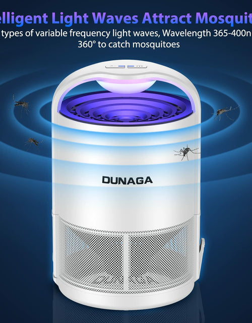Load image into Gallery viewer, DUNAGA Fly Traps Indoor with 10 Sticky Glue Boards White Bug Zapper
