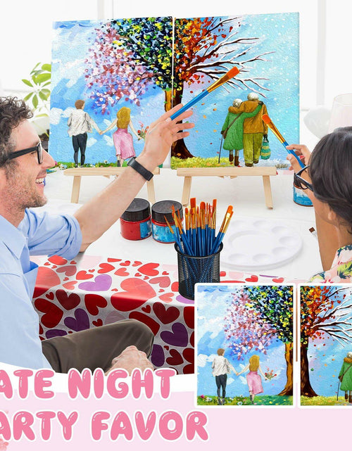 Load image into Gallery viewer, Ctosree 12 Pcs Valentine Pre Drawn Canvas Painting Boards 8x10 Inch Scenery
