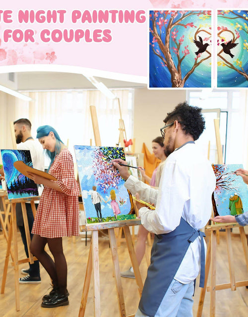 Load image into Gallery viewer, Ctosree 12 Pcs Valentine Pre Drawn Canvas Painting Boards 8x10 Inch Scenery
