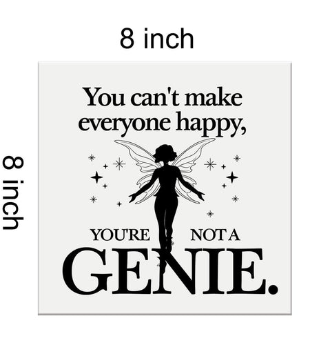Heijie Inspiration Canvas Wall Art Framed Print 8x8 Inch Modern Home Decor