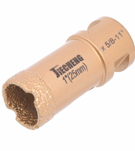 JIECHENG 1" Diamond Hole Saw 25mm Gold for Granite Quartzite Marble Concrete