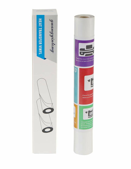 Load image into Gallery viewer, [Like New] Guangyintong Heat Transfer Vinyl Roll 12" x 40ft Glossy White HTV for T-Shirts
