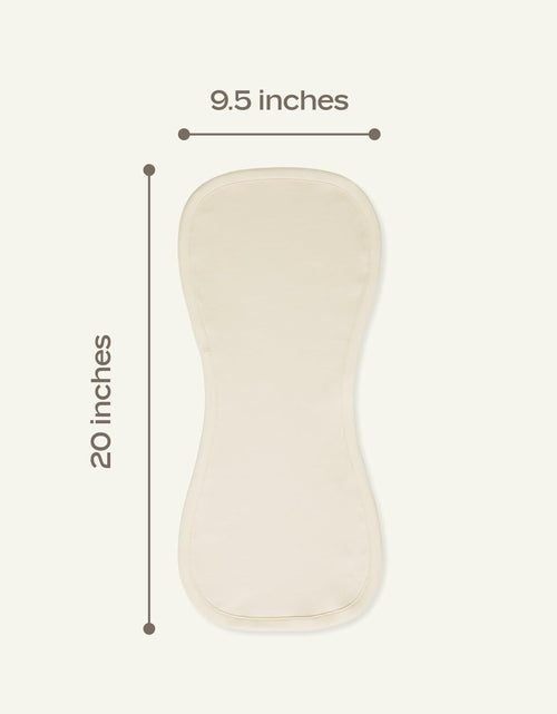 Load image into Gallery viewer, MON CHOU Organic Cotton Burp Cloths Baby 20x9.5 Meadow Cocoa
