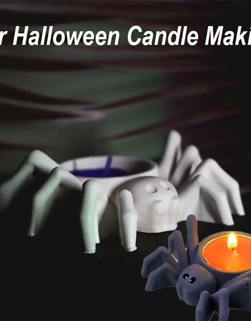 Load image into Gallery viewer, Fuehbur Spider Candle 3D Silicone Mold for Epoxy Resin DIY White
