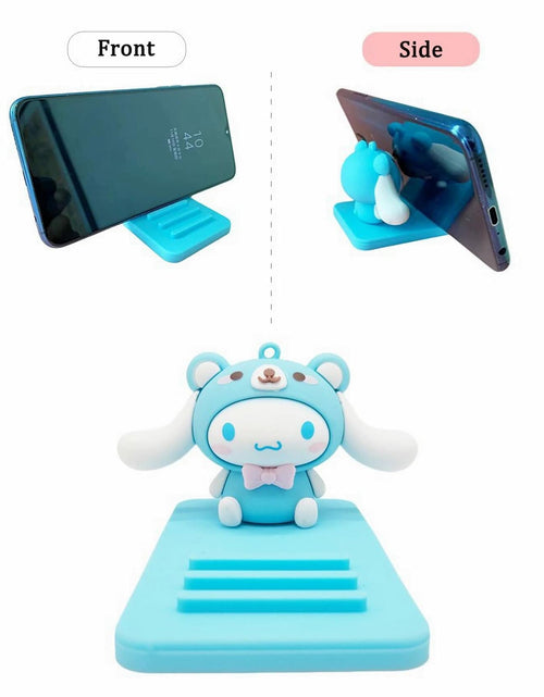 Load image into Gallery viewer, Sicpfuj Cute Phone Stand Desk Cell Phone Holder Blue Polyvinyl Chloride
