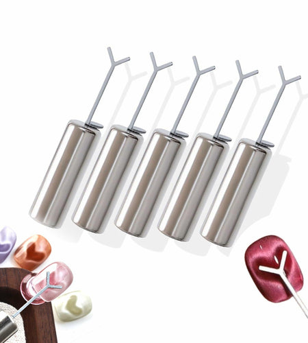 KooluWin 5 Pack Heart Cat Eye Gel Polish Magnets Black with Y-Shaped Guide