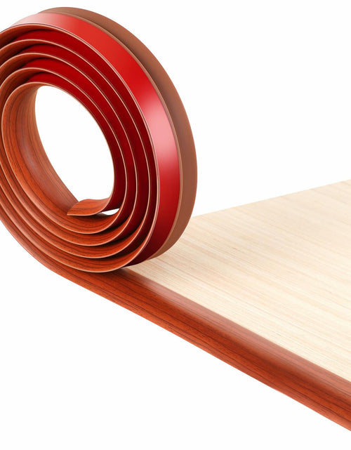 Load image into Gallery viewer, BNELL Floor Transition Strip PVC Self Adhesive 9.84FT Red Teak Wood Grain
