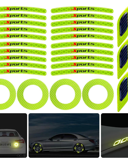Load image into Gallery viewer, 3D Strong Reflective Car Fender Trunk Wheel Tire Rim Stickers Diamond Grade
