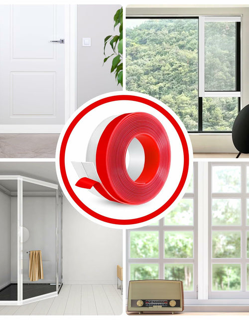 Load image into Gallery viewer, Heonay Weather Stripping Door Draft Stopper Silicone Strip Transparent 2inx20ft

