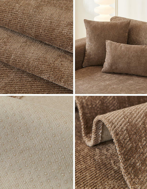 Load image into Gallery viewer, tianxinbaobei Plush Non-Slip Chenille Sofa Cover Light Gray 36x36 Armchair
