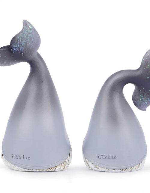 Load image into Gallery viewer, Hodao 2 Set Summer Ocean Gnome Resin Figurines Mermaid Grey Scandinavian
