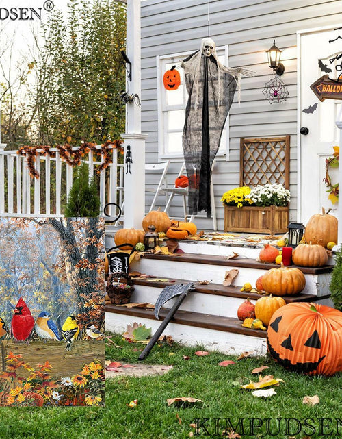 Load image into Gallery viewer, KIMPUDSEN Cardinal Birds Fall Garden Flag 12x18 Inch Double Sided Autumn
