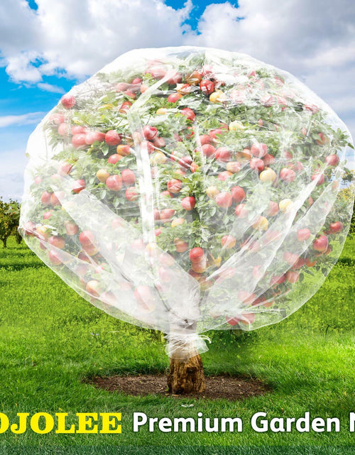 Load image into Gallery viewer, JOJOLEE Fruit Tree Netting Garden Protection 7.8x7.8FT White 2Pcs
