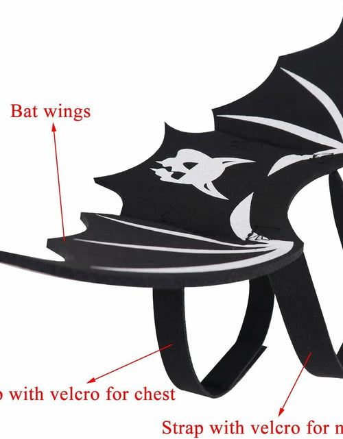 Load image into Gallery viewer, Velthorix Cat Halloween Costume Bat Wings Pet Cosplay Accessories Small
