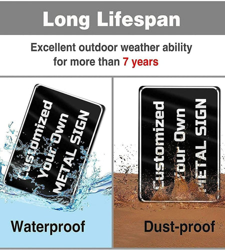 Eletina Street Sign Liability Swimming Pool Warning Aluminum Metal 8x8 Inch