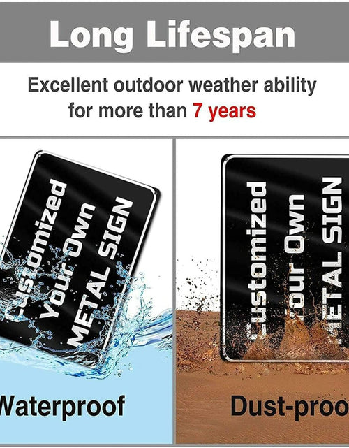 Load image into Gallery viewer, Eletina Street Sign Liability Swimming Pool Warning Aluminum Metal 8x8 Inch
