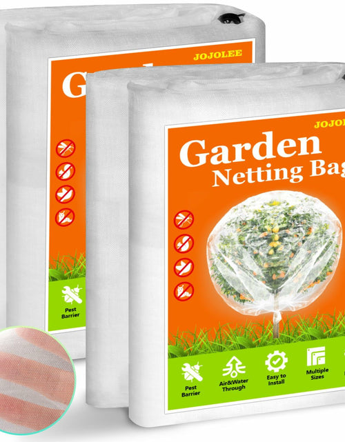 Load image into Gallery viewer, JOJOLEE Fruit Tree Netting Garden Protection 7.8x7.8FT White 2Pcs
